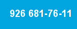 926 681-76-11